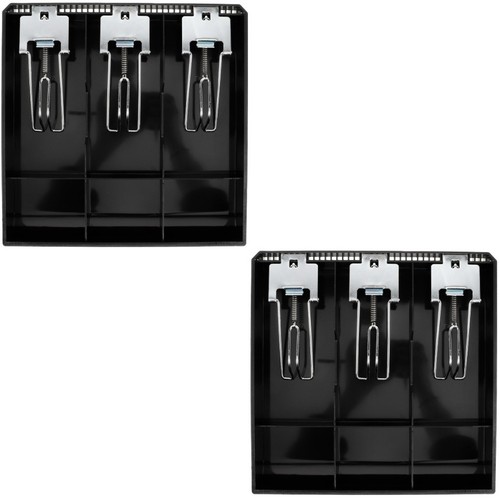 2pcs black cash drawer tray - black,