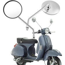 Pair Motorcycle Chrome Round