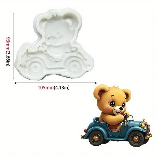 Silicone mould teddy bear - silicone,