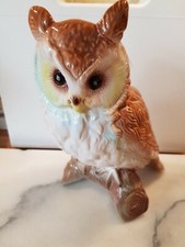 Large Ceramic Jema Owl Figurine  H9" X L8" used