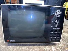Vintage 1972 Hitachi White CRT