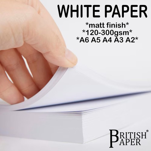 White matt paper - white,