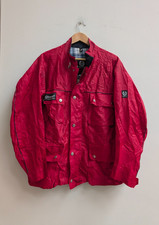 Belstaff Men’s Lightweight Trialmaster-Style Jacket - Red - Made in England