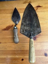 Vintage bricklayers trowel. Laying on trowel. 11 inch. & Pointer