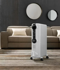 De'Longhi Radia S TRRS0715 Oil Filled Radiator 1.5 kW Heater White