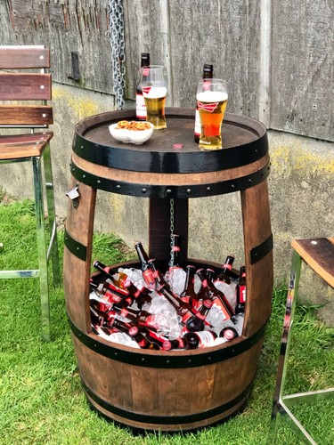 Barrel beer cooler whisky - beer,