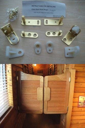Brass swing saloon door - x,