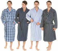 Haigman Cotton Dressing Gown Lightweight Robe Wrap House Coat Nightwear