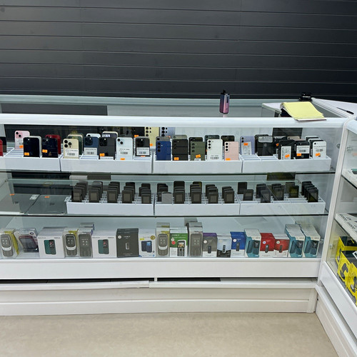 Lockable glass retail counter - glass,