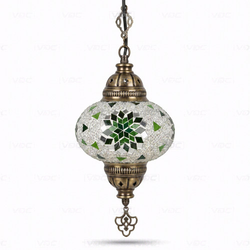 Green turkish mosaic ceiling - green,