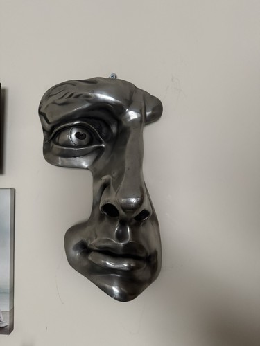 Love pewter sculpture wall art - love,