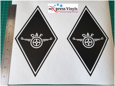 DAF style decals x 2. axle body truck sticker XF CF LF XG XG+ XD