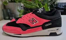 NEW BALANCE 1500 "MADE IN ENGLAND" ENCAP TRAINERS. SIZE 10.5 UK. PINK/BLK/WHT 