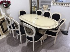 Italian Dining Table With 8 Chairs Versace Table