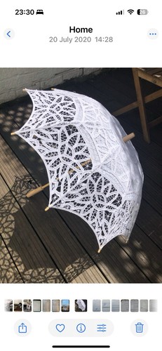 Vintage lace sun umbrella - lace,