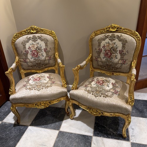 Pair louis xvi - pair, armchairs