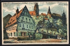 Stone print postcard