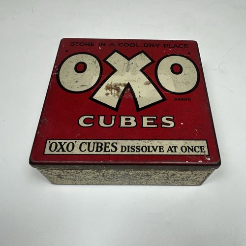 Oxo vintage metal storage tin - metal,