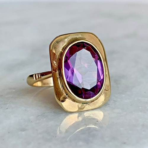 Alexandrite vintage 9ct gold - vintage,