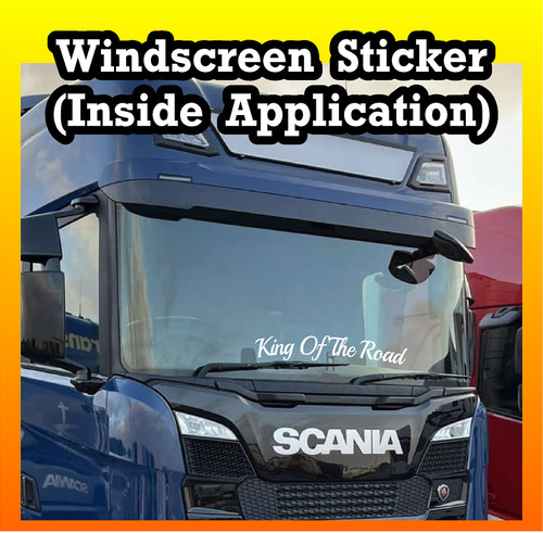 Truck sticker king - of, road