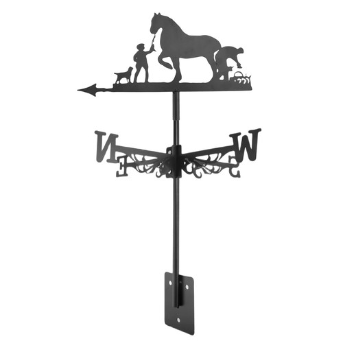 Metal weathervane farmer and - weathervane,