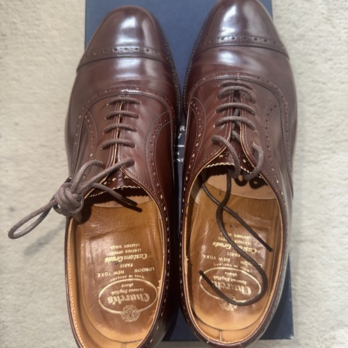 Church legate brown - brown, leather