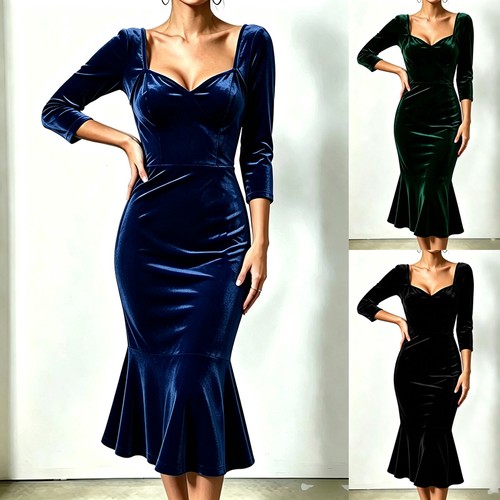 Ladies velvet bodycon - ladies,
