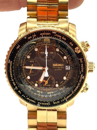 Seiko gold flightmaster - seiko,