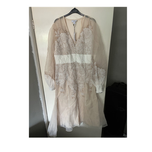 Coast nude floral - floral, organza