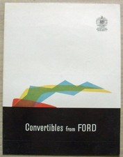 FORD Consul Zephyr Zodiac Convertibles Car Sales Brochure 1960   N1357/1059