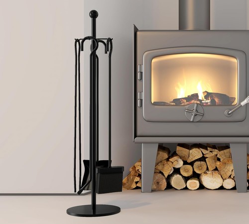 Kingson black piece fireside - kingson,