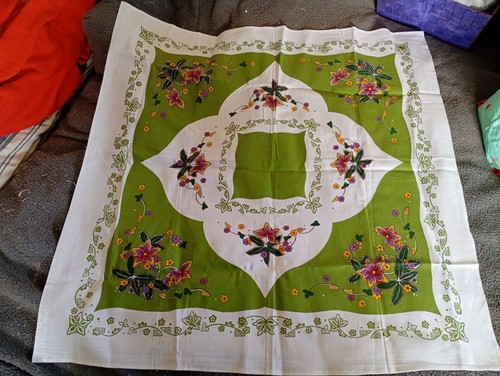 Table cloth vintage flower - table,