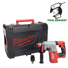 Milwaukee M18BLHX-0X 18v Brushless 4 Mode 26mm SDS-Plus Hammer with Fixtec Chuck
