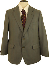 1985 VINTAGE MENS SUIT MAGEE MENS 40" SHORT GREEN MIX SUIT TAILORED JACKET
