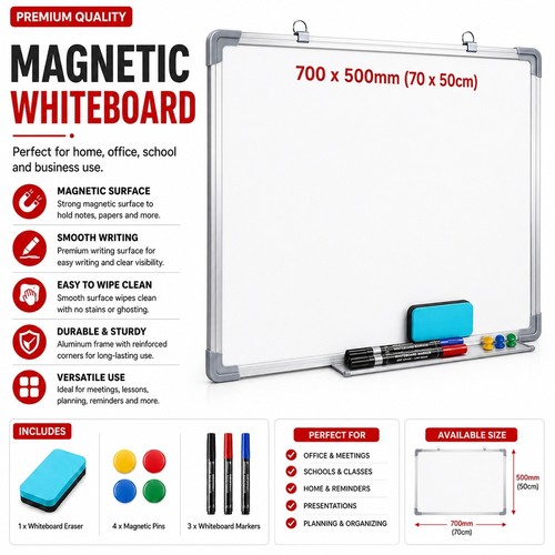 Magnetic whiteboard small - magnetic,