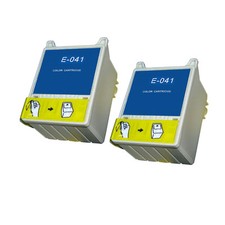 2 Tri-Colour Ink Cartridge For Epson Stylus C62 CX3200