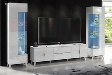 TV Unit White High Gloss &Matt