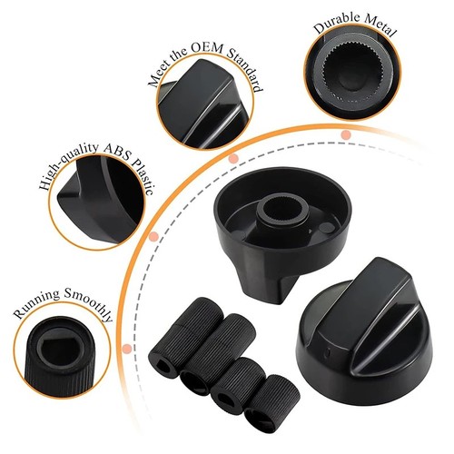 Universal gas stove knobs - 4x,