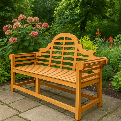 Teak lutyens bench - teak,
