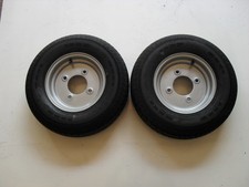 2 OFF TRAILER WHEEL/TYRE