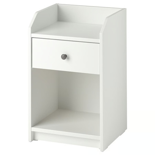 Ikea hauga bedside table - hauga, white