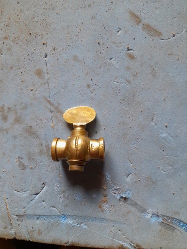 Solid brass fuel tap - solid, for