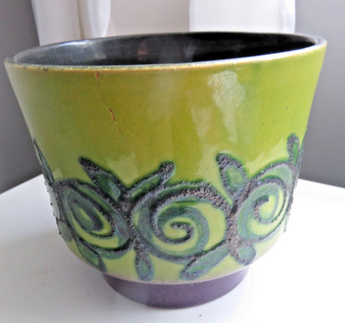 Keramik plantpot fat lava - keramik,