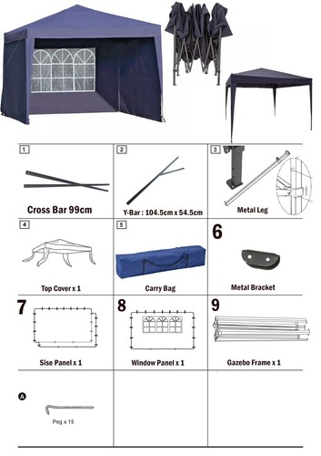 Pop up weather - 3m,