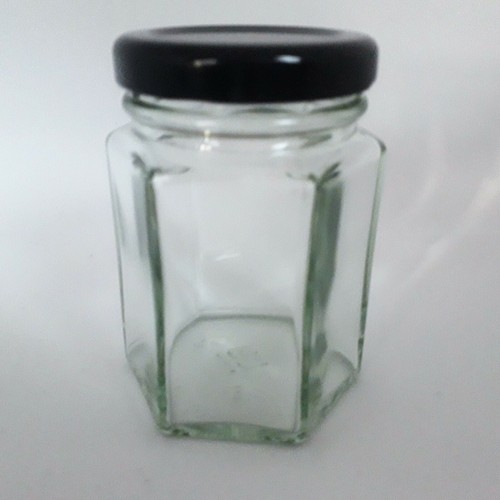 Hexagonal jars glass - hexagonal,