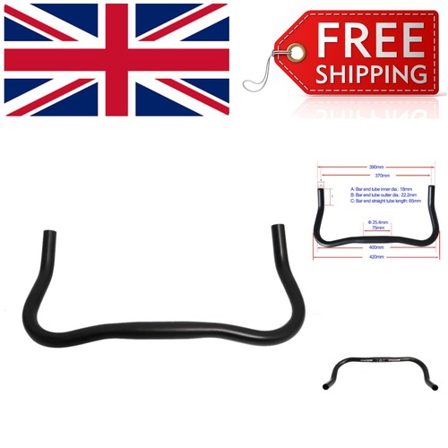 Sleek black bullhorn riser bar - sleek,