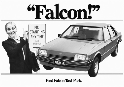 1983 ford falcon sedan taxi - ford, xe