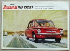 SUNBEAM IMP SPORT Car Sales Brochure 1966-68 #1301/H