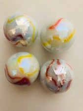 4 X  GIANT 35MM "GELATO" MARBLES Traditional classic Children's Game