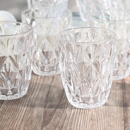 Elegant coloured short glass - coloured,